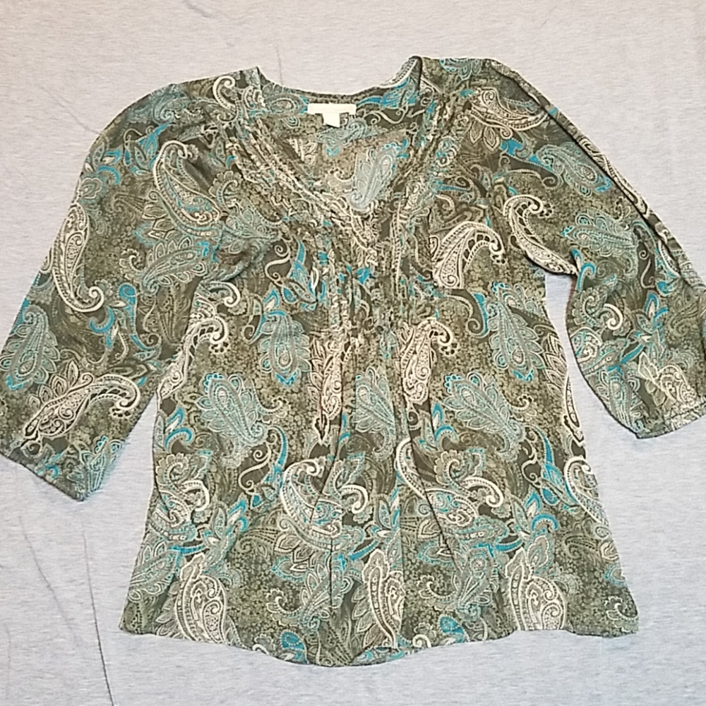Banana Republic size large paisley print shirt